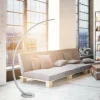Lampadaire Paul Neuhaus Q-VITO LED Acier inoxydable, 1 lumière, Télécommandes