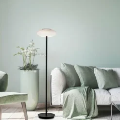 Lampadaire Paul Neuhaus Q-ETIENNE LED Noir, 1 lumière, Télécommandes