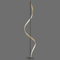 Lampadaire Paul Neuhaus QSWING LED Anthracite, Or, 1 lumière, Télécommandes