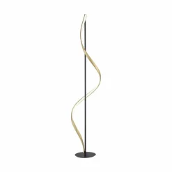 Lampadaire Paul Neuhaus QSWING LED Anthracite, Or, 1 lumière, Télécommandes