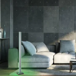 Lampadaire Paul-Neuhaus Q-ADRIANA LED Aluminium, 2 lumières, Télécommandes
