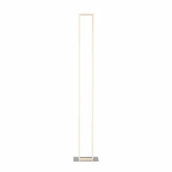 Lampadaire Paul-Neuhaus Q-KAAN LED Acier brossé, 2 lumières, Télécommandes