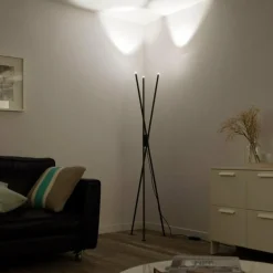Lampadaire Paul-Neuhaus Q-PETER LED Anthracite, 3 lumières, Télécommandes