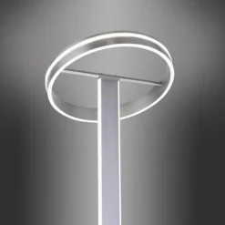 Lampadaire Paul-Neuhaus Q-VITO LED Acier brossé, 3 lumières, Télécommandes