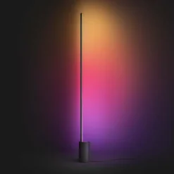 Lampadaire Philips Hue Signe LED Noir, 1 lumière, Changeur de couleurs
