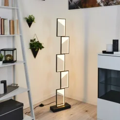 hofstein Lampadaires Et Lampes Sur Pied|Lampadaire Pitasch LED Noir, 1 lumière
