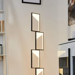 hofstein Lampadaires Et Lampes Sur Pied|Lampadaire Pitasch LED Noir, 1 lumière