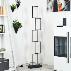 hofstein Lampadaires Et Lampes Sur Pied|Lampadaire Pitasch LED Noir, 1 lumière