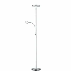 Luminaires Reality Éclairage Led|Lampadaire Reality Ackbar LED Nickel mat, 1 lumière