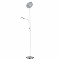 Luminaires Reality Éclairage Led|Lampadaire Reality Ackbar LED Nickel mat, 1 lumière