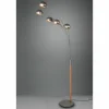 Luminaires Reality Lampadaires Et Lampes Sur Pied|Lampadaire Reality Dito Brun foncé, Nickel mat, 5 lumières