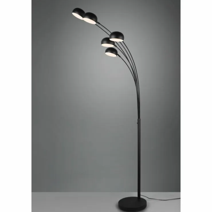 Luminaires Reality Lampadaires Et Lampes Sur Pied|Lampadaire Reality Dito Noir, 5 lumières