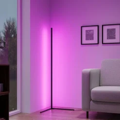 Luminaires Reality Éclairage Led|Lampadaire Reality LEVEL LED Noir, 1 lumière, Télécommandes, Changeur de couleurs