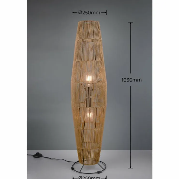 Luminaires Reality Lampadaires Et Lampes Sur Pied|Lampadaire Reality MIKI Brun, 2 lumières