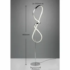 Luminaires Reality Éclairage Led|Lampadaire Reality PADUA LED Chrome, 1 lumière