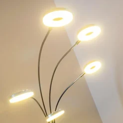Luminaires Reality Lampadaires Et Lampes Sur Pied|Lampadaire Reality Rennes LED Chrome, 5 lumières