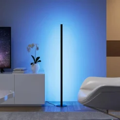 Luminaires Reality Éclairage Led|Lampadaire Reality TENDO LED Noir, 1 lumière, Télécommandes, Changeur de couleurs