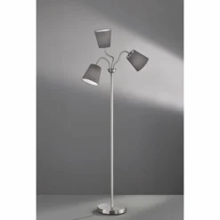 Luminaires Reality Lampadaires Et Lampes Sur Pied|Lampadaire Reality WINDU Nickel mat, 3 lumières