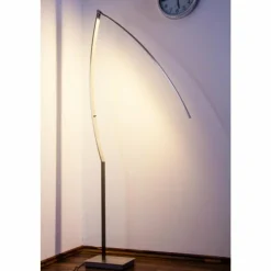 hofstein Lampadaires Et Lampes Sur Pied|Lampadaire Santa Marta LED Chrome, Nickel mat, 1 lumière