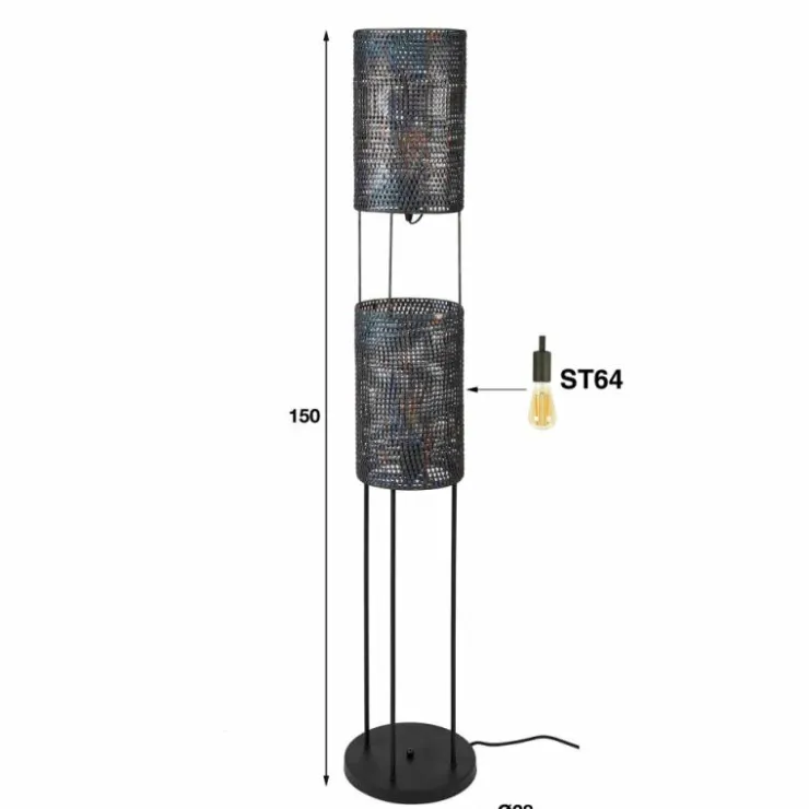 hofstein Lampadaires Et Lampes Sur Pied|Lampadaire Sarzedas, 2 lumières