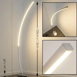 hofstein Éclairage Led|Lampadaire Solo LED Aluminium, 1 lumière