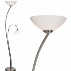 Luminaires Steinhauer Lampadaires Et Lampes Sur Pied|Lampadaire Steinhauer CAPRI Acier inoxydable, 2 lumières