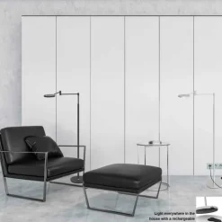 Luminaires Steinhauer Éclairage Led|Lampadaire Steinhauer Soleil LED Acier brossé, 1 lumière