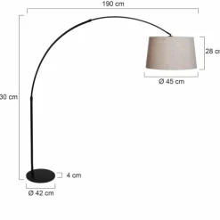 Luminaires Steinhauer Lampadaires Et Lampes Sur Pied|Lampadaire Steinhauer Stresa Noir, 1 lumière