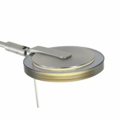 Luminaires Steinhauer Lampadaires Et Lampes Sur Pied|Lampadaire Steinhauer Turound LED Acier brossé, 2 lumières