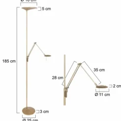Luminaires Steinhauer Éclairage Led|Lampadaire Steinhauer Zodiac LED Bronze, 2 lumières