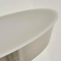 Lampadaire Theron LED Nickel mat, 1 lumière, Télécommandes