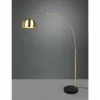 Luminaires Trio Lampadaires Et Lampes Sur Pied|Lampadaire Trio Argentina Aspect marbre, Laiton, Noir, 1 lumière