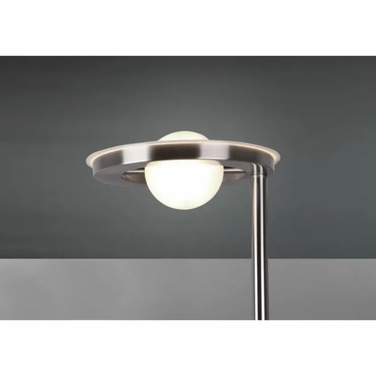 Luminaires Trio Éclairage Led|Lampadaire Trio Barrie LED Nickel mat, 2 lumières
