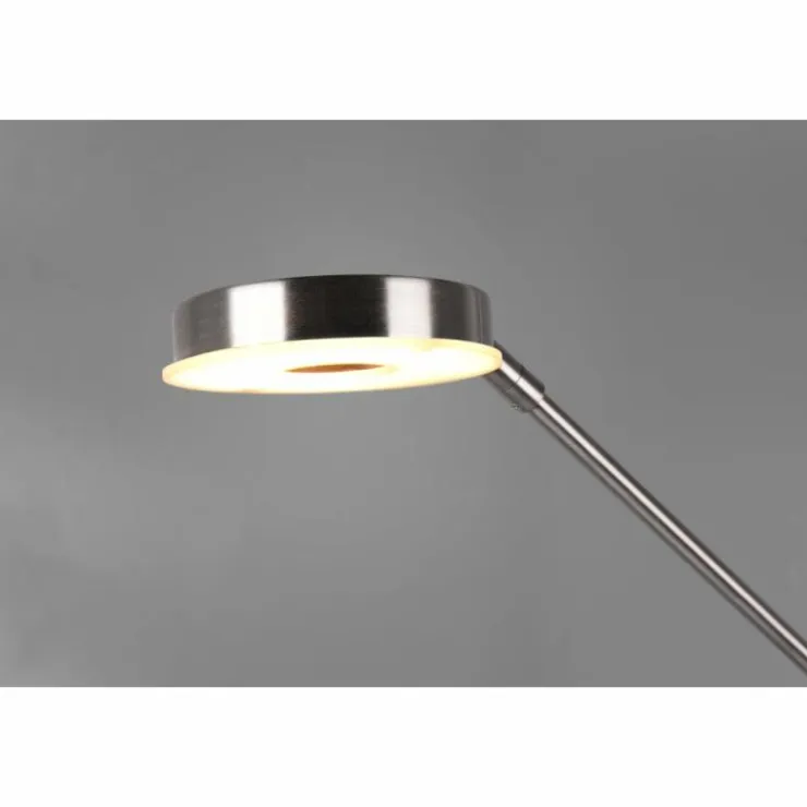 Luminaires Trio Éclairage Led|Lampadaire Trio Barrie LED Nickel mat, 2 lumières
