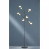 Luminaires Trio Lampadaires Et Lampes Sur Pied|Lampadaire Trio CROSS Noir, 6 lumières