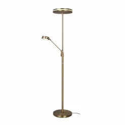 Luminaires Trio Éclairage Led|Lampadaire Trio Franklin LED Vieux laiton, 2 lumières