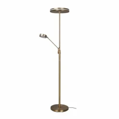 Luminaires Trio Éclairage Led|Lampadaire Trio Franklin LED Vieux laiton, 2 lumières