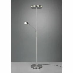 Luminaires Trio Éclairage Led|Lampadaire Trio Franklin LED Nickel mat, 2 lumières