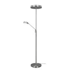 Luminaires Trio Éclairage Led|Lampadaire Trio Franklin LED Nickel mat, 2 lumières