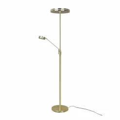 Luminaires Trio Lampadaires Et Lampes Sur Pied|Lampadaire Trio Franklin LED Laiton, 2 lumières