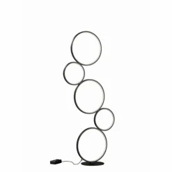 Luminaires Trio Lampadaires Et Lampes Sur Pied|Lampadaire Trio Leuchten RONDO LED Noir, 1 lumière