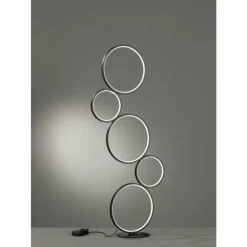 Luminaires Trio Lampadaires Et Lampes Sur Pied|Lampadaire Trio Leuchten RONDO LED Noir, 1 lumière