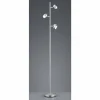 Luminaires Trio Éclairage Led|Lampadaire Trio Shark LED Nickel mat, 3 lumières