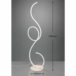 Luminaires Trio Éclairage Led|Lampadaire Trio-Leuchten Jive LED Blanc, 1 lumière
