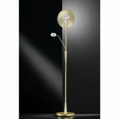 Luminaires Trio Éclairage Led|Lampadaire Trio-Leuchten Quebec LED Laiton, 2 lumières