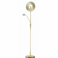 Luminaires Trio Éclairage Led|Lampadaire Trio-Leuchten Quebec LED Laiton, 2 lumières