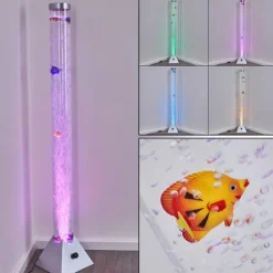 hofstein Éclairage Led|Lampadaire Wanas LED Titane, 1 lumière, Changeur de couleurs