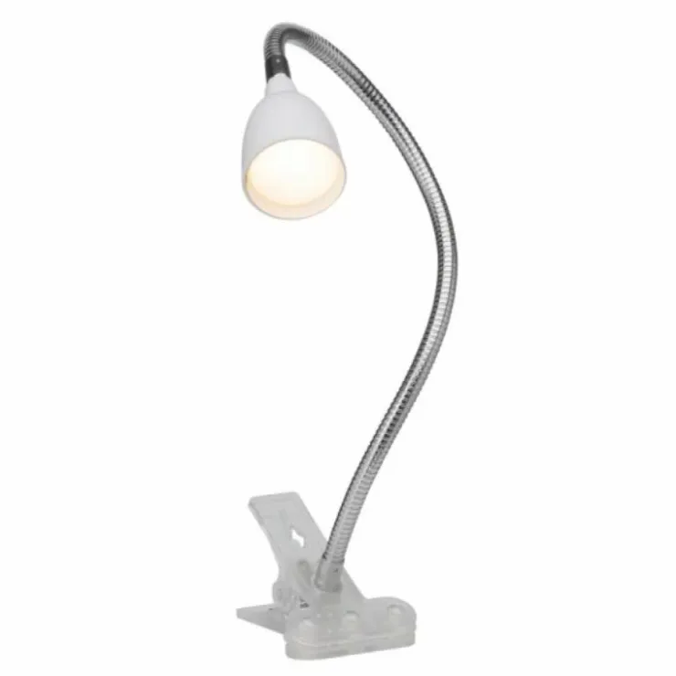 Luminaires Brilliant Éclairage Led|Lampe à clip Brilliant Anthony LED Blanc, 1 lumière