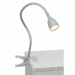 Luminaires Brilliant Éclairage Led|Lampe à clip Brilliant Anthony LED Titane, 1 lumière