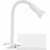 Luminaires Brilliant Lampes À Poser|Lampe à clip Brilliant Flex Blanc, 1 lumière